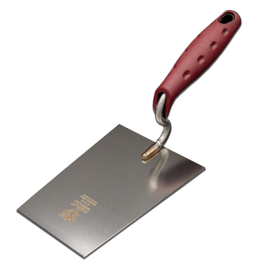 Basic Line Stuckateurkelle rostfrei Schwanenhals Softgriff weinrot