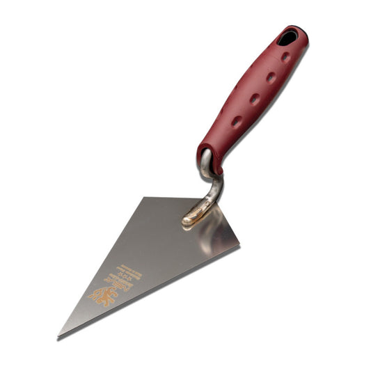 Basic Line Hamburger Putzkelle rostfrei Softgriff weinrot