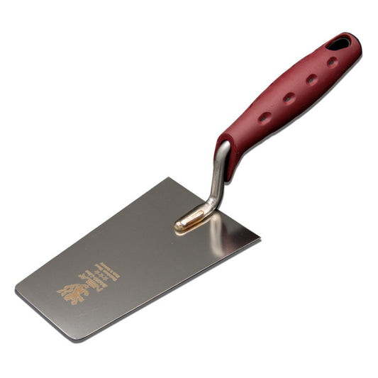 Basic Line Berner Putzkelle rostfrei abgerundete Ecken Softgriff weinrot