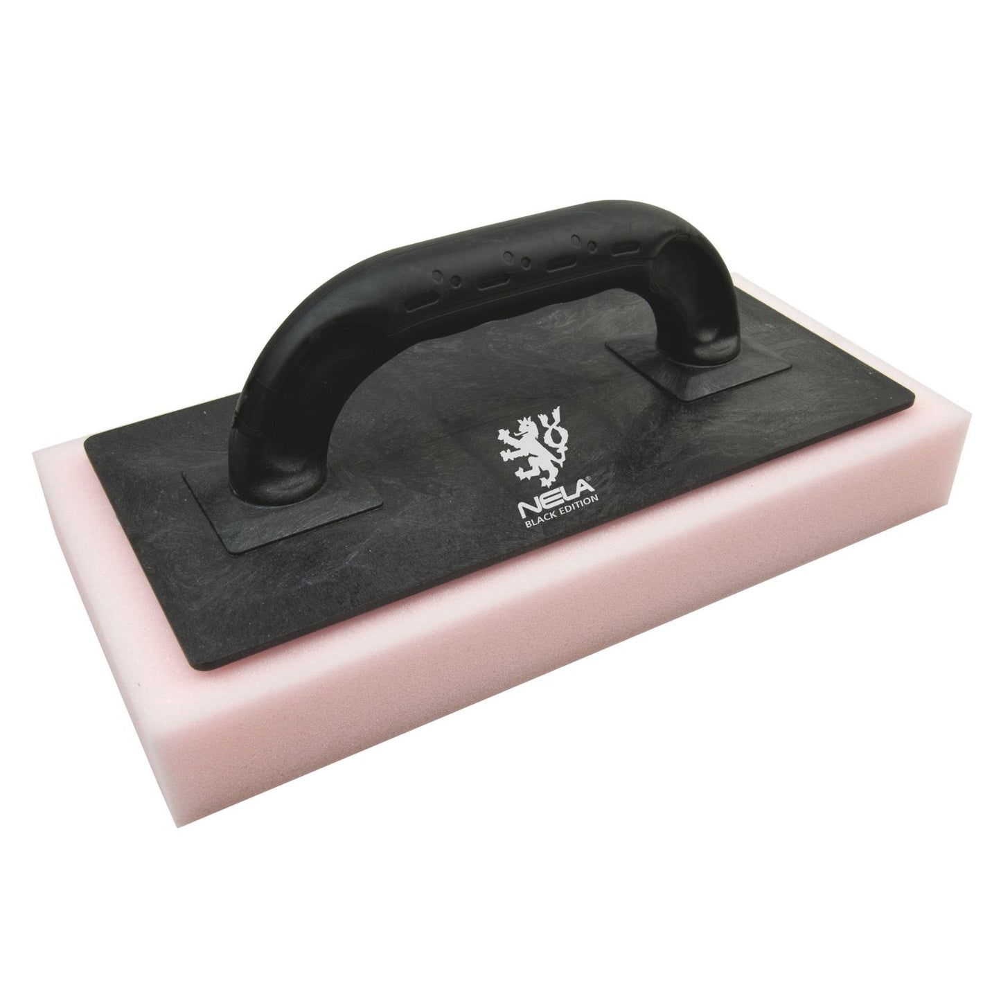 Black Edition Reibebrett mit Schwammbelag, rosa, extra weich